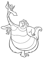 A coloring page of quest for camelot